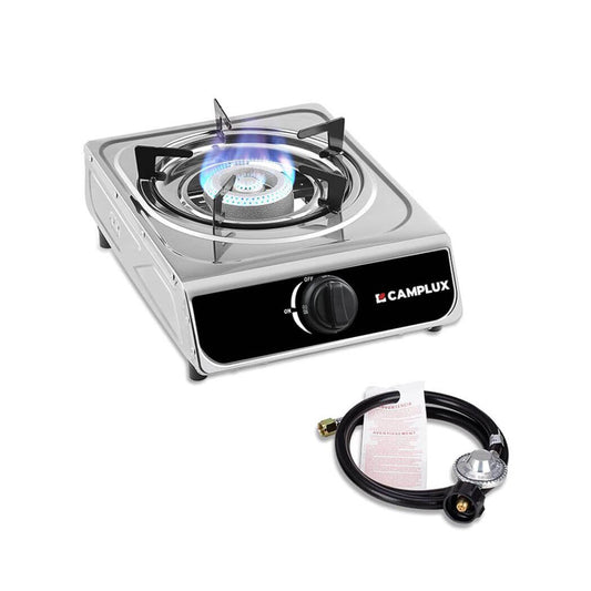 Camplux Single Burner Propane Stove 9,800 BTU, Portable Gas Stoves Camplux