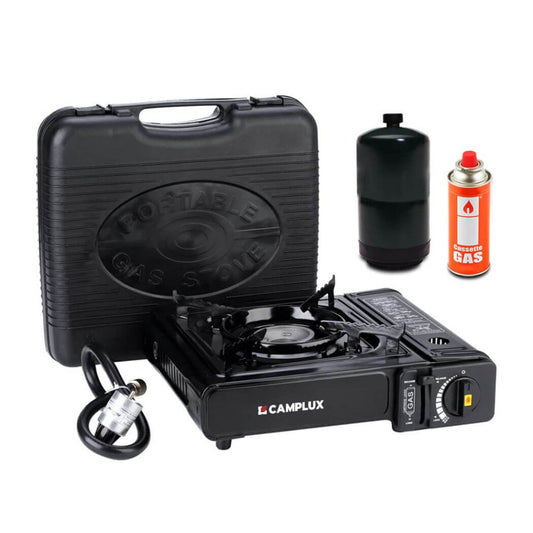 Camplux Dual Fuel Propane & Butane Stove with Carrying Case, Portable Camping Stoves with CSA Certification Camplux