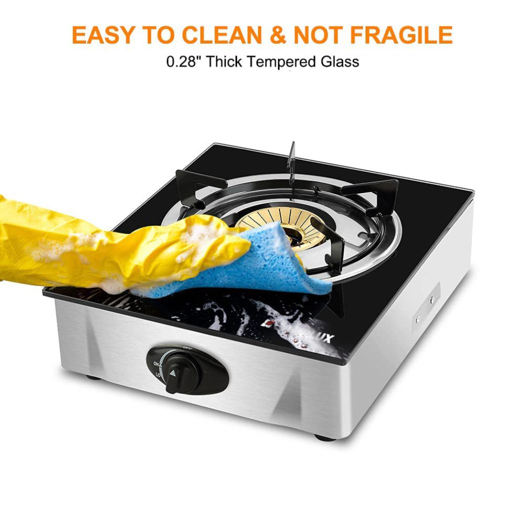 9,500 BTU Propane Single Burner Camp Stoves with Auto Ignition Camplux