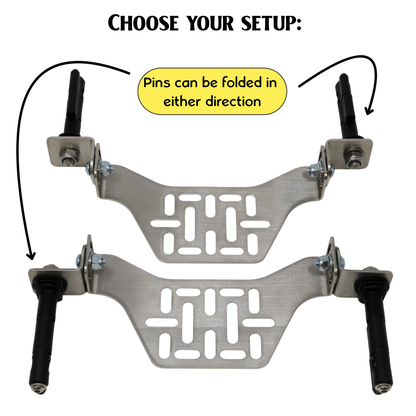 Overland Kitted Stealth Folding MAXTRAX® Roof Rack Mount