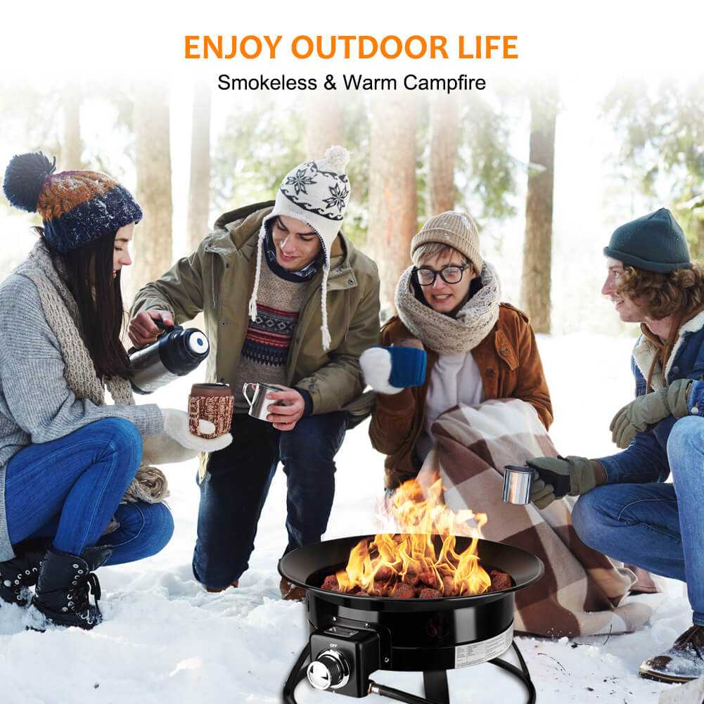Camplux Propane Fire Pit Camping Fire Bowl for Cozy Outdoor Gatherings Camplux