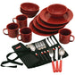 Coleman 24-Piece Speckled Enamelware Cook Set