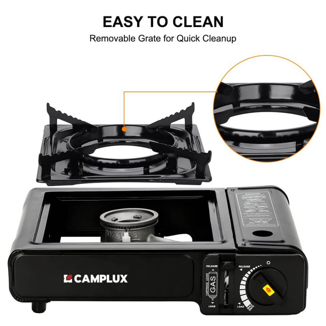 Camplux Dual Fuel Propane & Butane Stove with Carrying Case, Portable Camping Stoves with CSA Certification Camplux