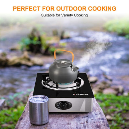 9,500 BTU Propane Single Burner Camp Stoves with Auto Ignition Camplux