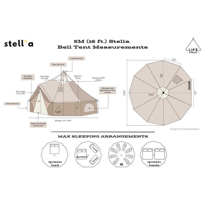 16' (5M) Stella™ Stargazer Bell Tent