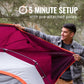 6-Person Skydome Camping Tent - Blackberry