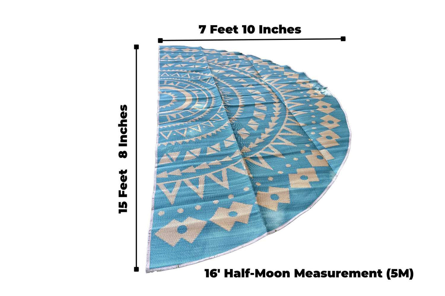 Boho Style Bell Tent Floor Matting Cover | 16' (5M)