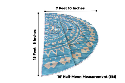 Boho Style Bell Tent Floor Matting Cover | 16' (5M)