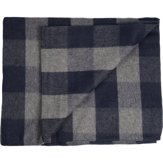 PLAID BLUE WOOL 50