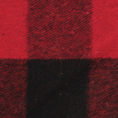 PLAID RED WOOL 50