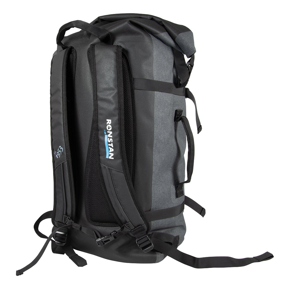 Ronstan Dry Roll Top - 55L Backpack - Black  Grey