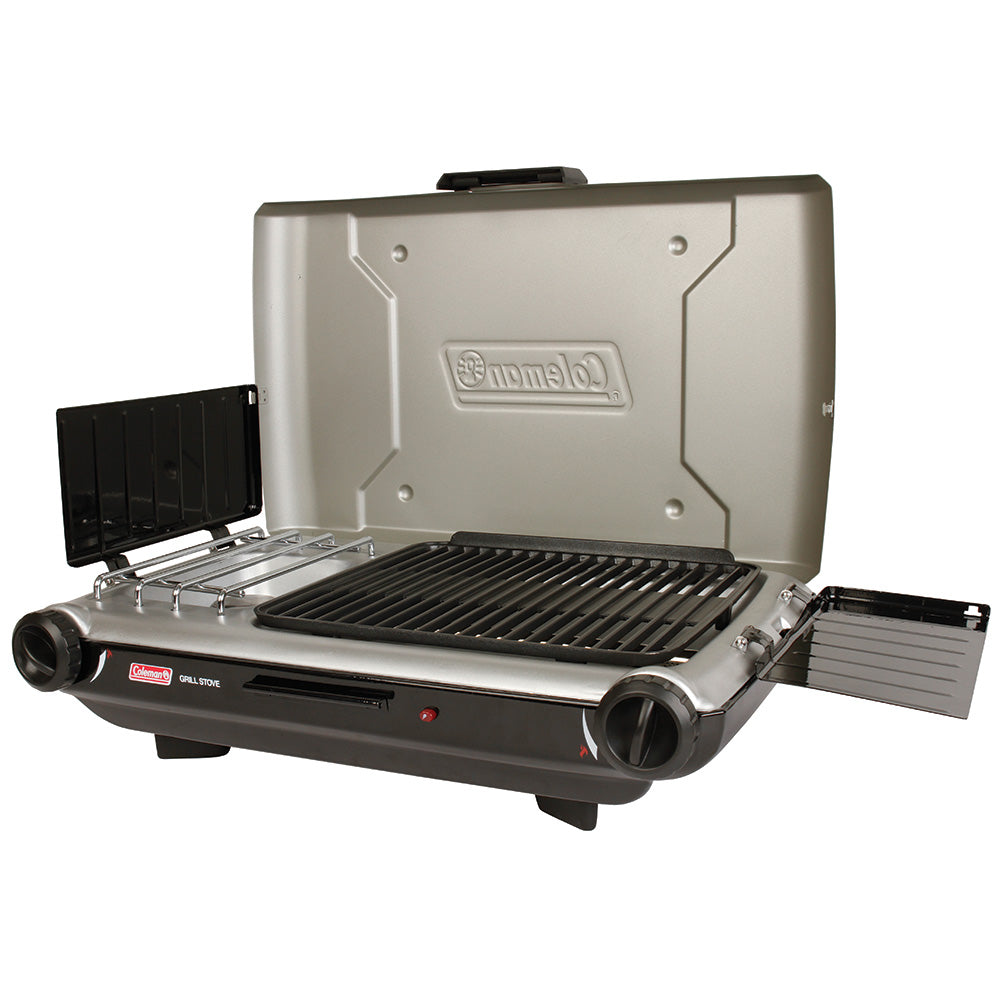 Deluxe Tabletop Propane 2-in-1 Grill/Stove - 2 Burner