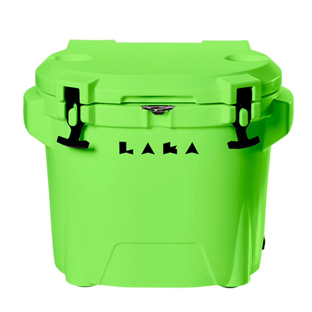 LAKA Coolers 30 Qt Cooler w/Telescoping Handle  Wheels - Lime Green