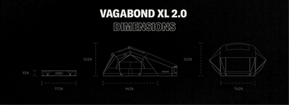 Vagabond XL 2.0 Rooftop Tent
