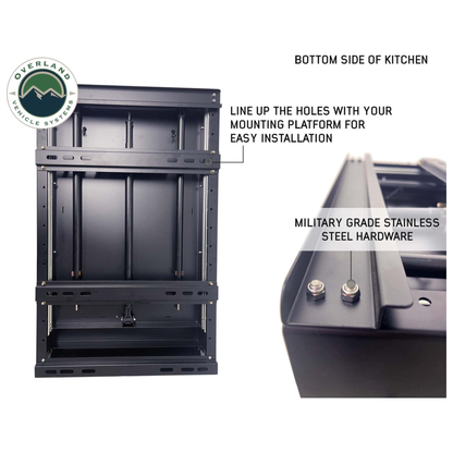 Cargo Box Kitchen W/Slide Out Sink, Cooking Shelf and slide Out Work Station