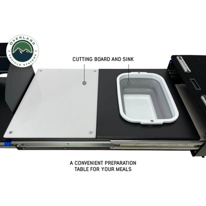 Cargo Box Kitchen W/Slide Out Sink, Cooking Shelf and slide Out Work Station