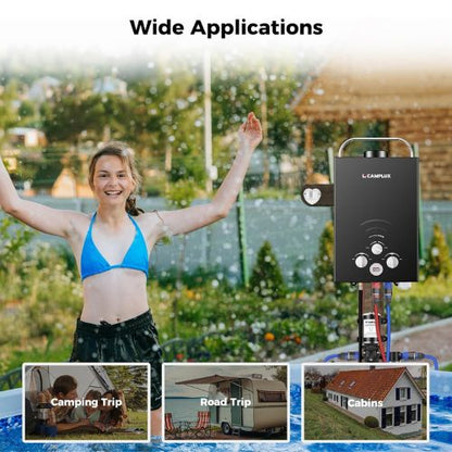 Camplux BW158BP60 Camping Water Heater With Pump Kit Camplux