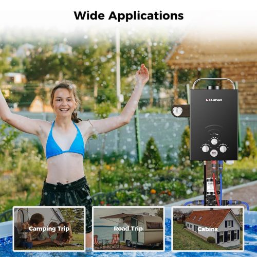 Camplux BW158BP60 Camping Water Heater With Pump Kit Camplux