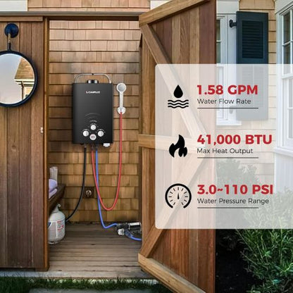 Camplux BW158BP60 Camping Water Heater With Pump Kit Camplux
