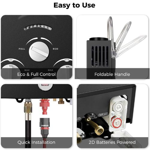 Camplux BW158BP60 Camping Water Heater With Pump Kit Camplux
