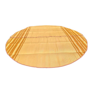 Striped Bell Tent Floor Matting | Citrus Tones | 13' (4M)