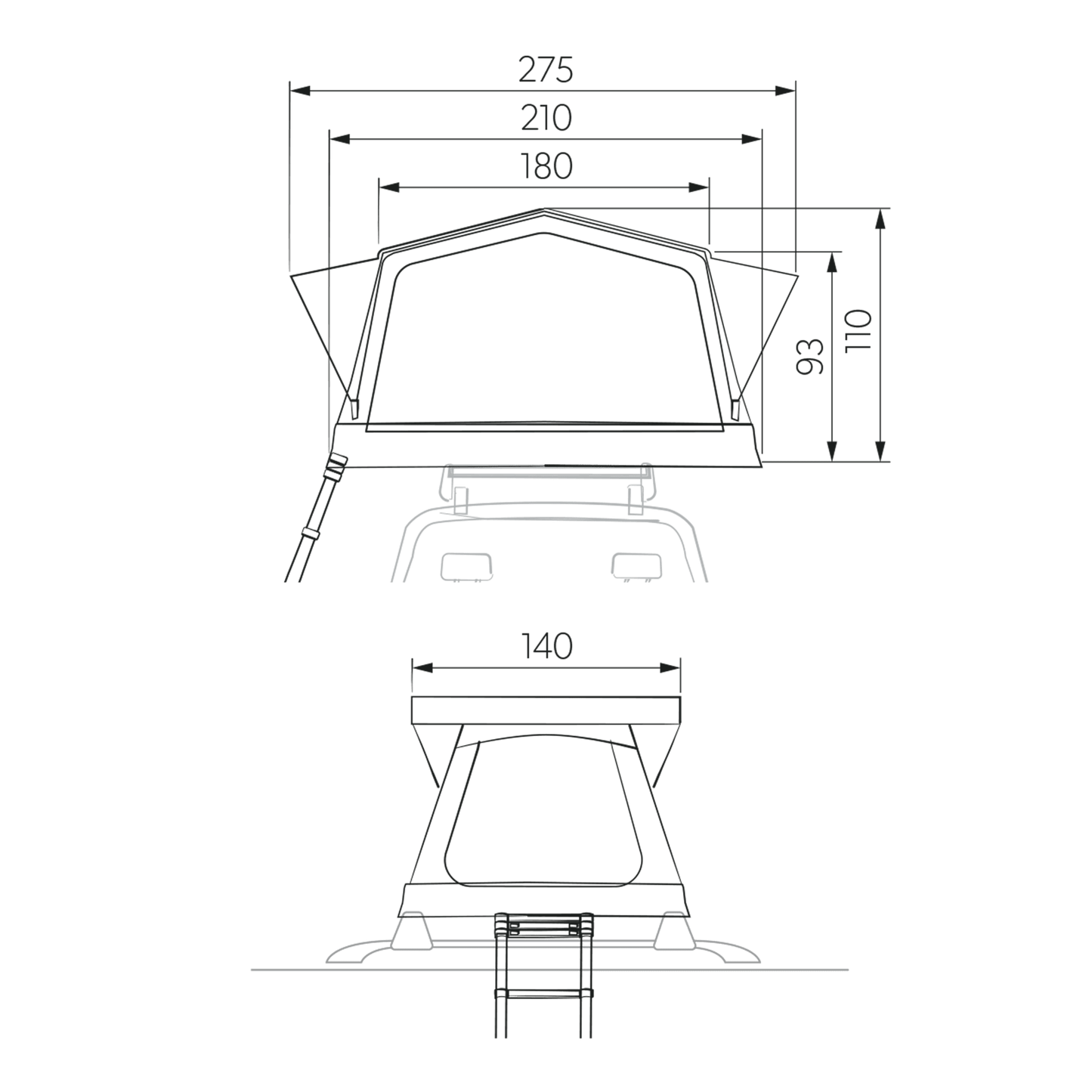 Dometic Inflatable Rooftop Tent
