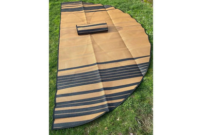 Striped Bell Tent Floor Matting Cover | 20' (6M) Size Life inTents