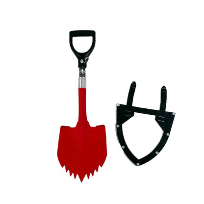 Krazy Beaver Mini Shovel with guard (Textured Red Head / Black Handle)