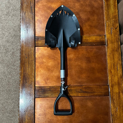 Krazy Beaver Mini Shovel with guard (Textured Black Head / Black Handle)
