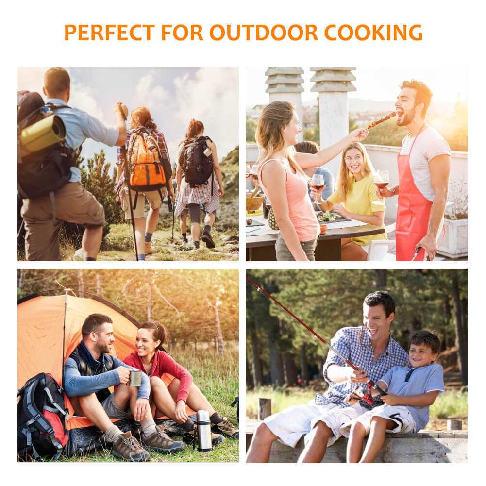Camplux Portable Gas Grill 189 Square Inches, Camping Grills for Outdoor Cooking Camplux