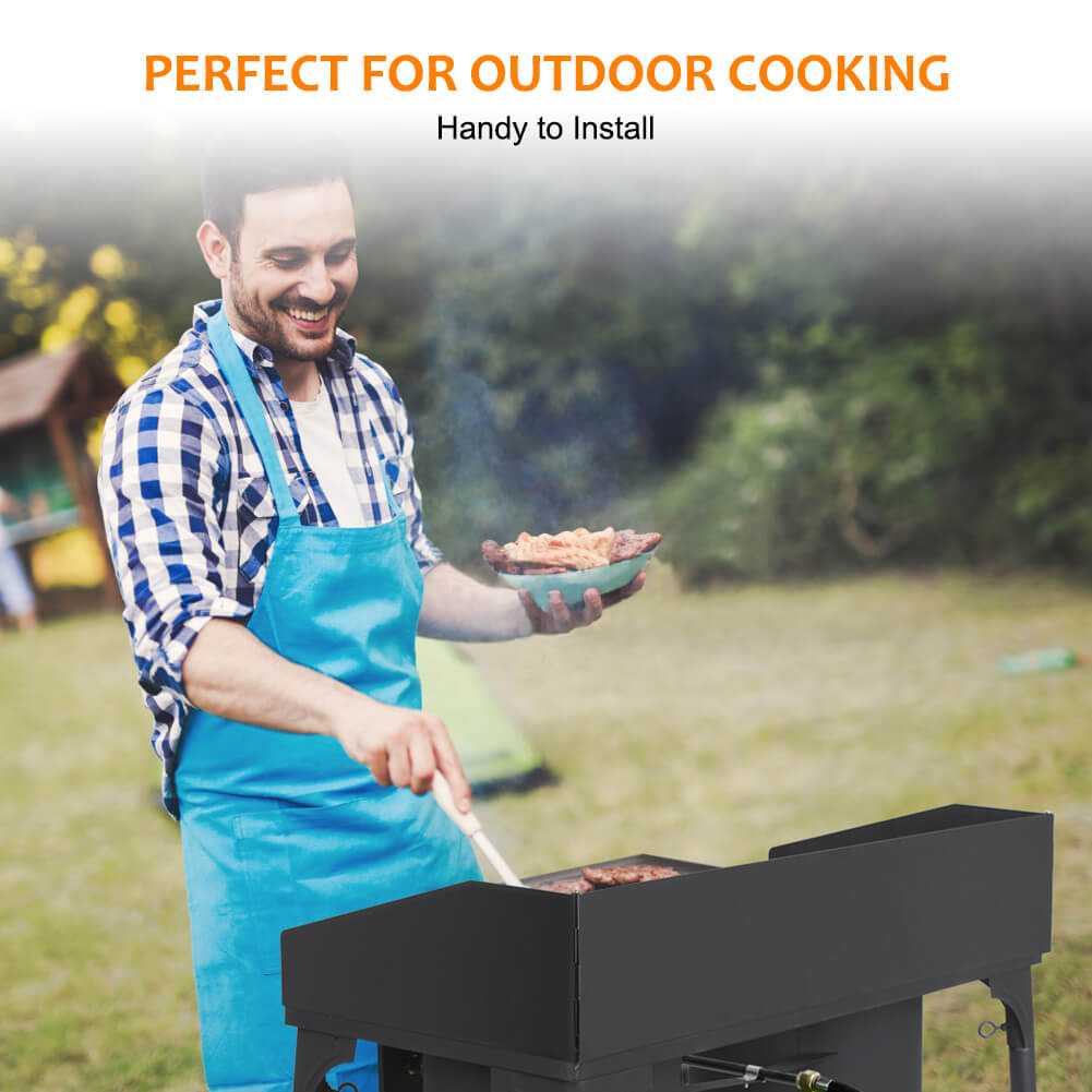 260,000 BTU High Pressure Double Propane Burner - Heavy Duty Cookware Camplux