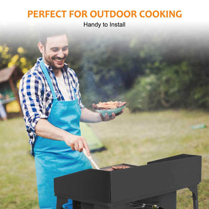 260,000 BTU High Pressure Double Propane Burner - Heavy Duty Cookware Camplux