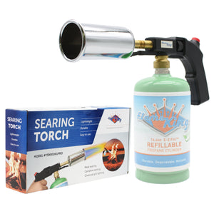 Flame King High Intensity Propane Cooking Searing Torch with Electric Start & Comfort Handle