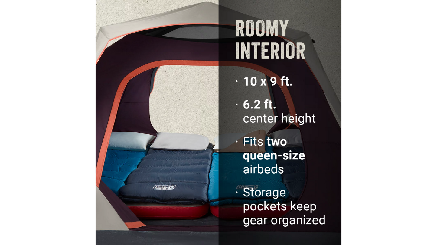 Skylodge 6-Person Instant Camping Tent - Blackberry