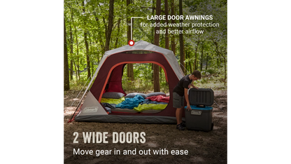 Skylodge 6-Person Instant Camping Tent - Blackberry