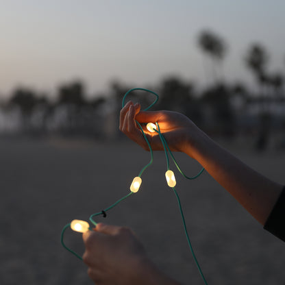 Solar String 18' Portable String Lights & Mobile Charger