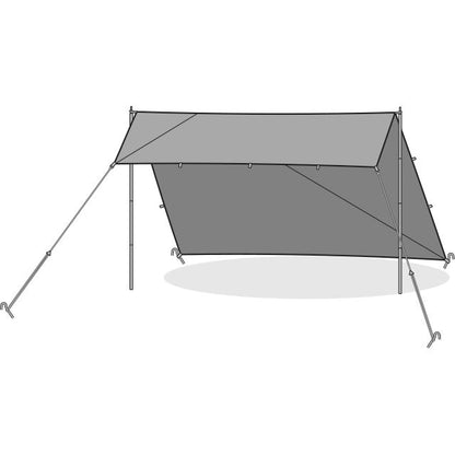 Spanner Tarp With Poles