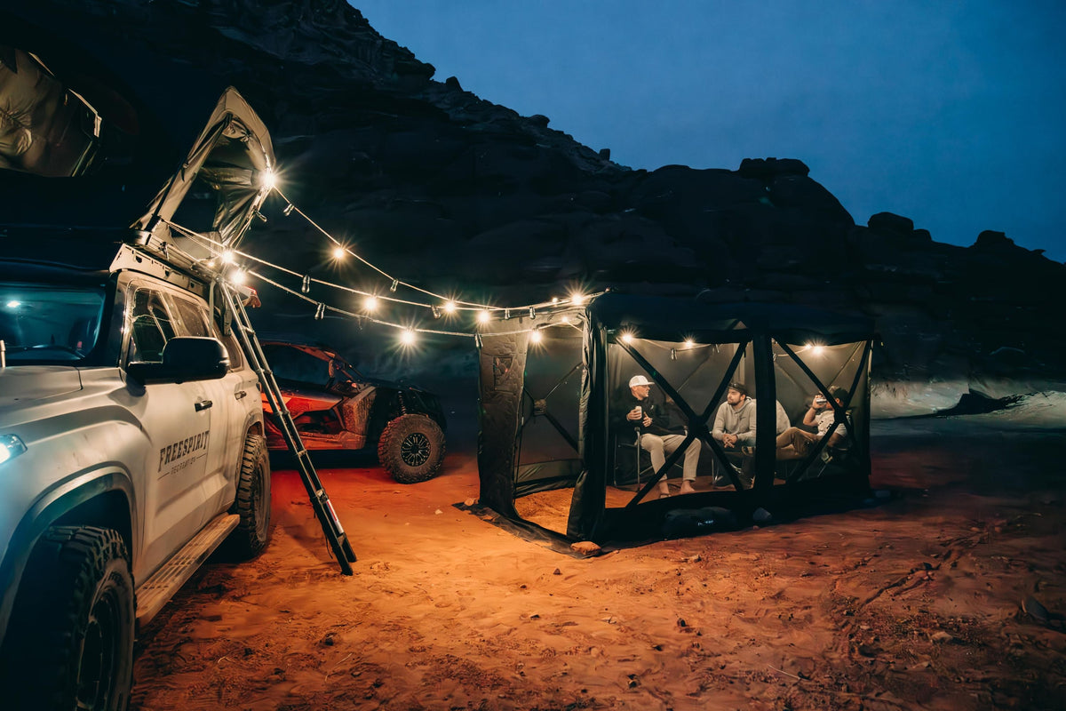 Camping String Lights with Speakers Freespirit Recreation