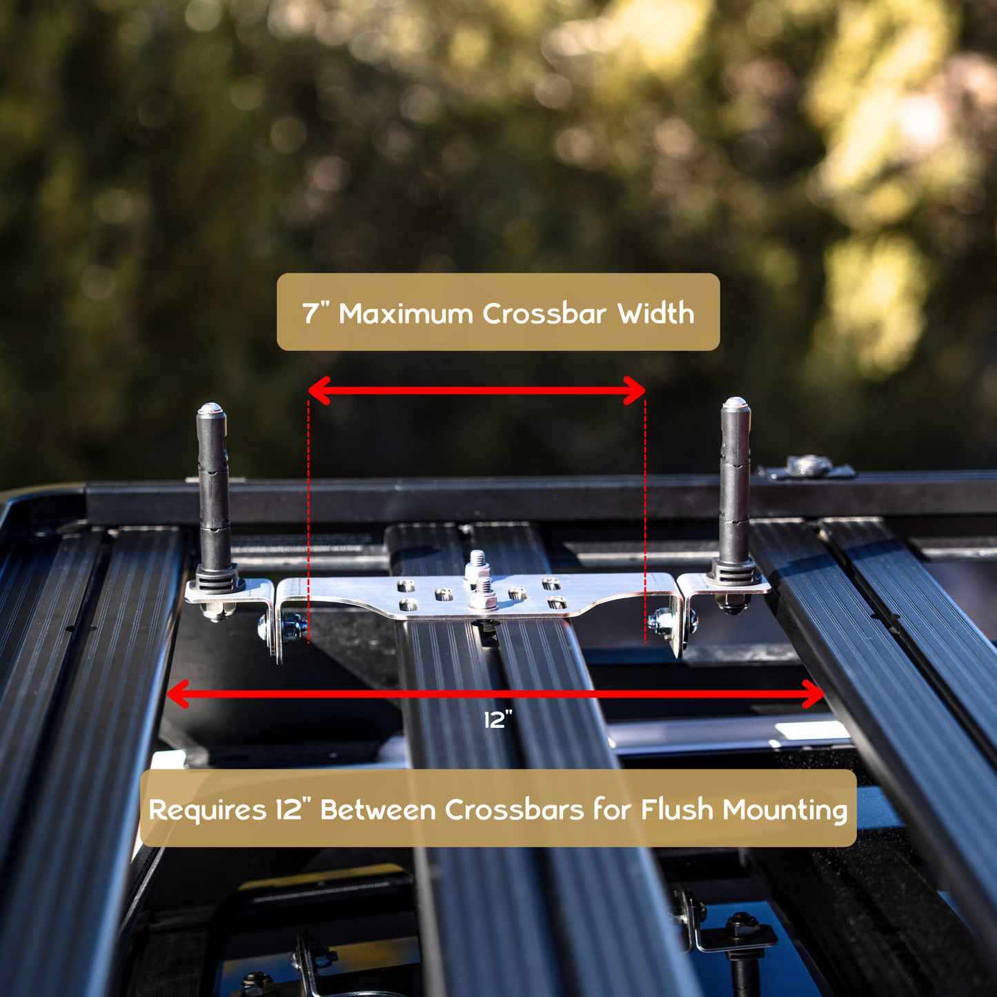 Overland Kitted Stealth Folding MAXTRAX® Roof Rack Mount