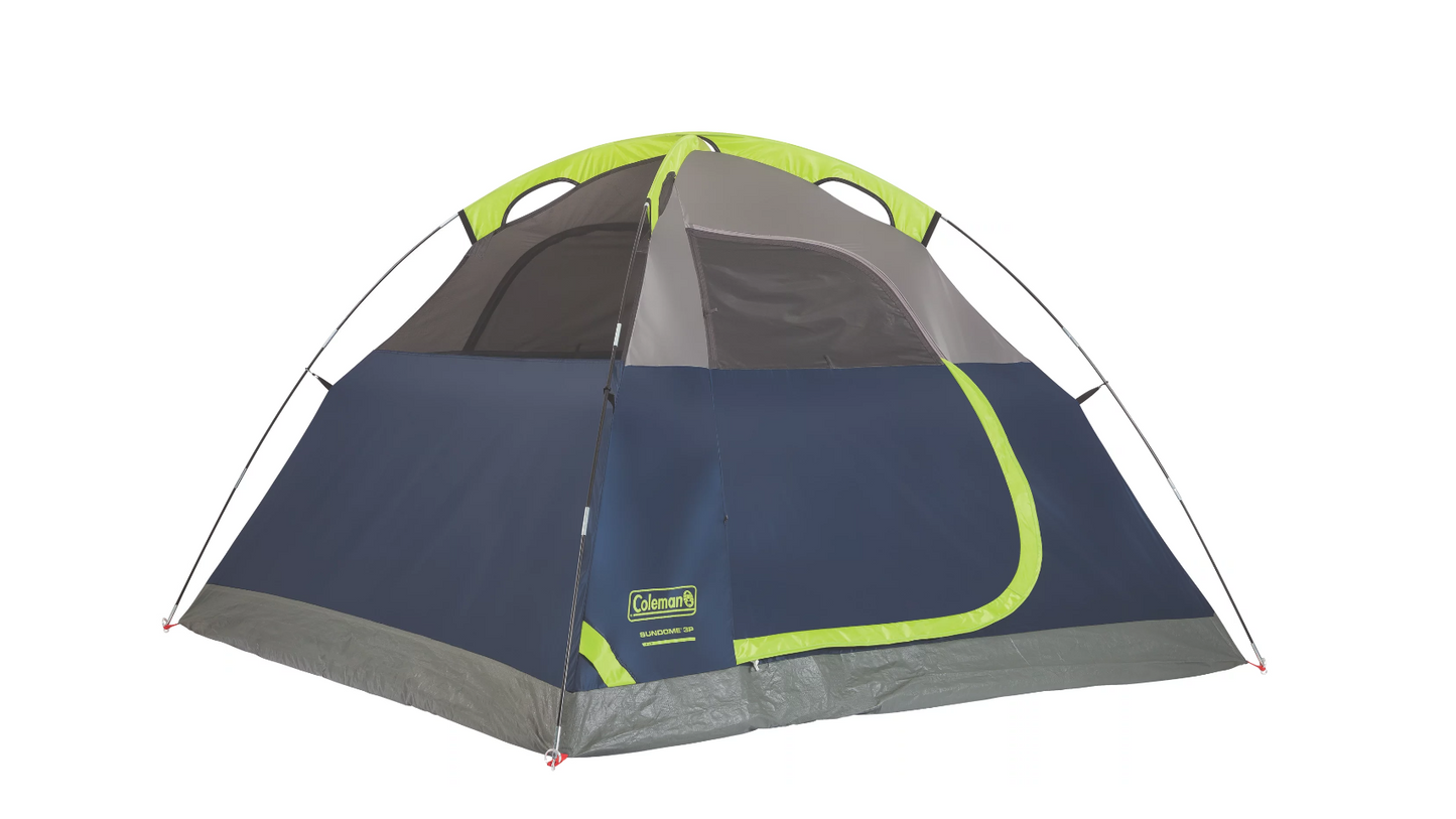 Sundome 4-Person Camping Tent - Navy Blue Grey