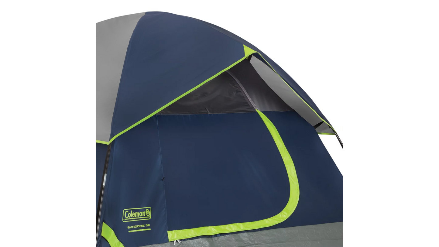 Sundome 4-Person Camping Tent - Navy Blue Grey