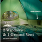 Sundome 6-Person Camping Tent - Spruce Green