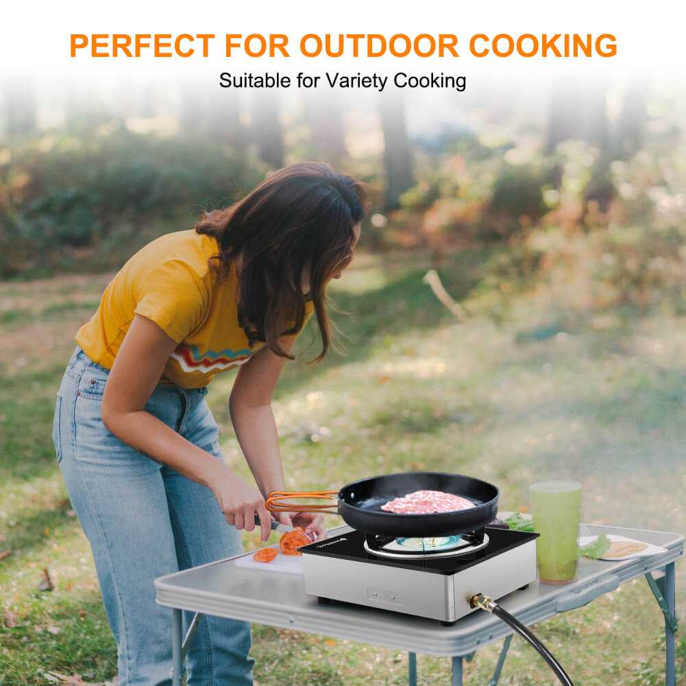 9,500 BTU Propane Single Burner Camp Stoves with Auto Ignition Camplux