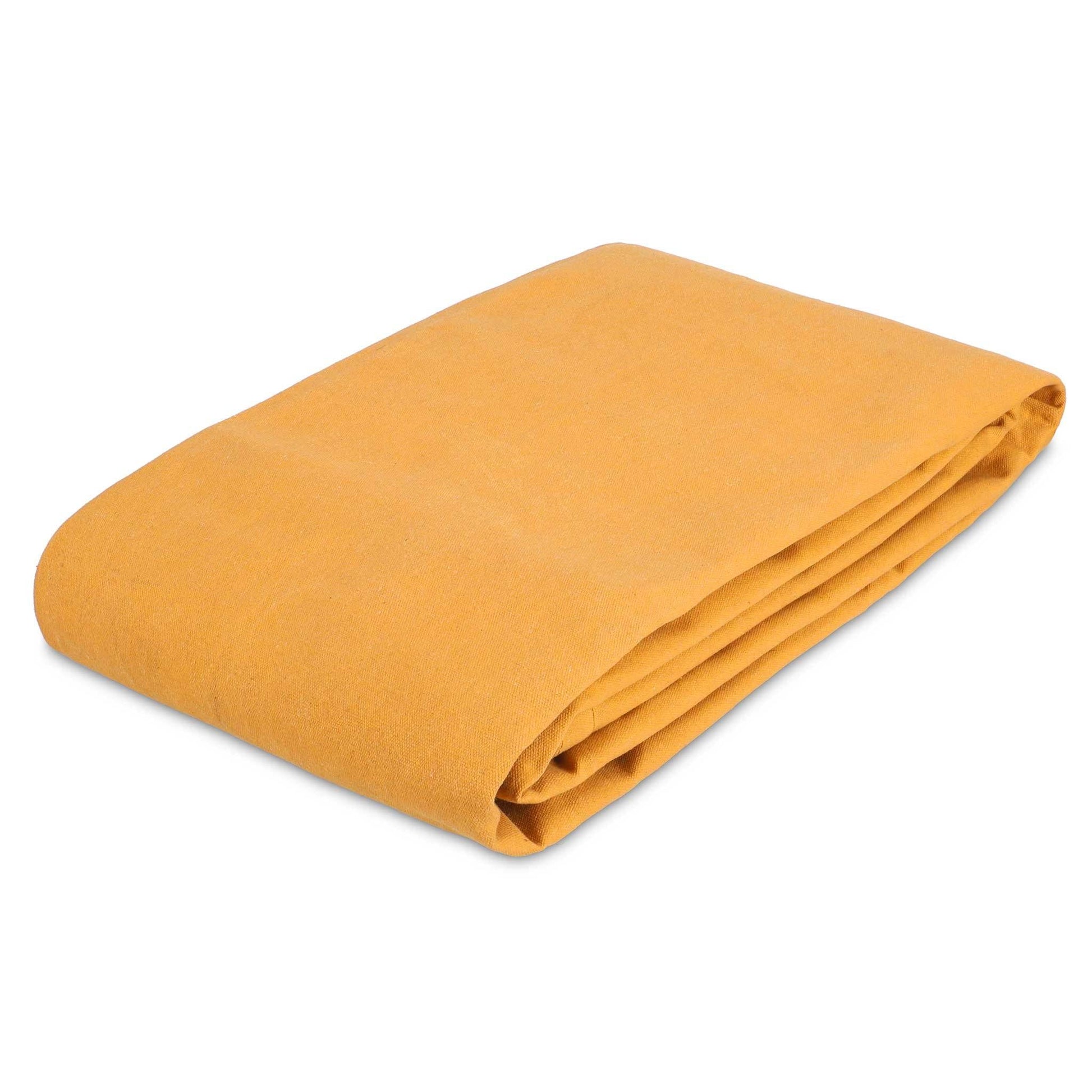 7' x 9' Canvas Tarp – 100% Cotton, 18 oz Heavy-Duty White Duck Outdoors