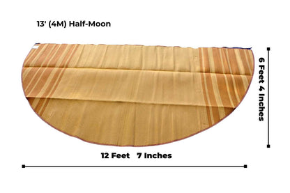 Striped Bell Tent Floor Matting | Citrus Tones | 13' (4M)