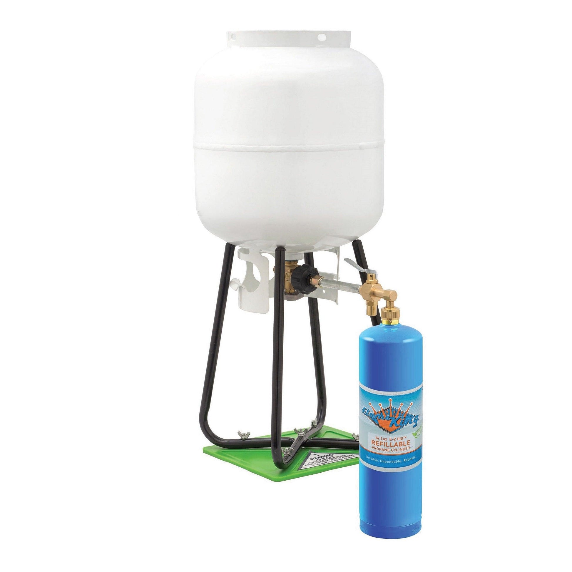 Flame King 2 Pack Eco Friendly Sustainable 1lb Refillable Propane Tank Welding LP Cylinder 14.1 Flame King Products