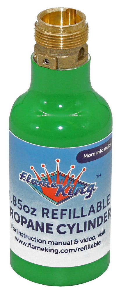 Flame King 2-Pack Eco Friendly 1/4 lb Refillable Mini Propane Tank Cylinder Flame King Products
