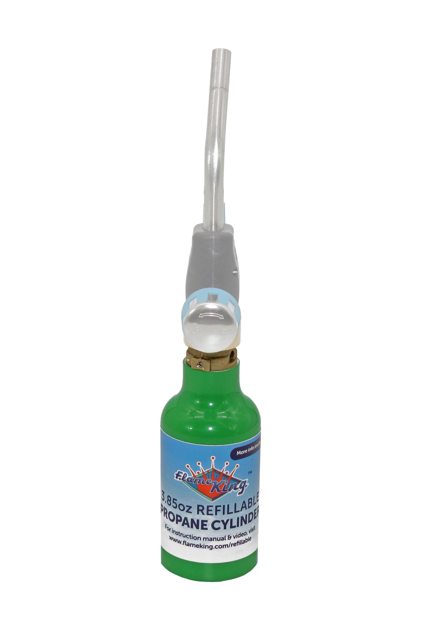 Flame King 2-Pack Eco Friendly 1/4 lb Refillable Mini Propane Tank Cylinder Flame King Products