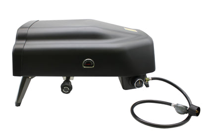 Flame King Outdoor Portable 14-inch Propane Pizza Oven Gas 360 Degree Rotating Stone Flame King Products