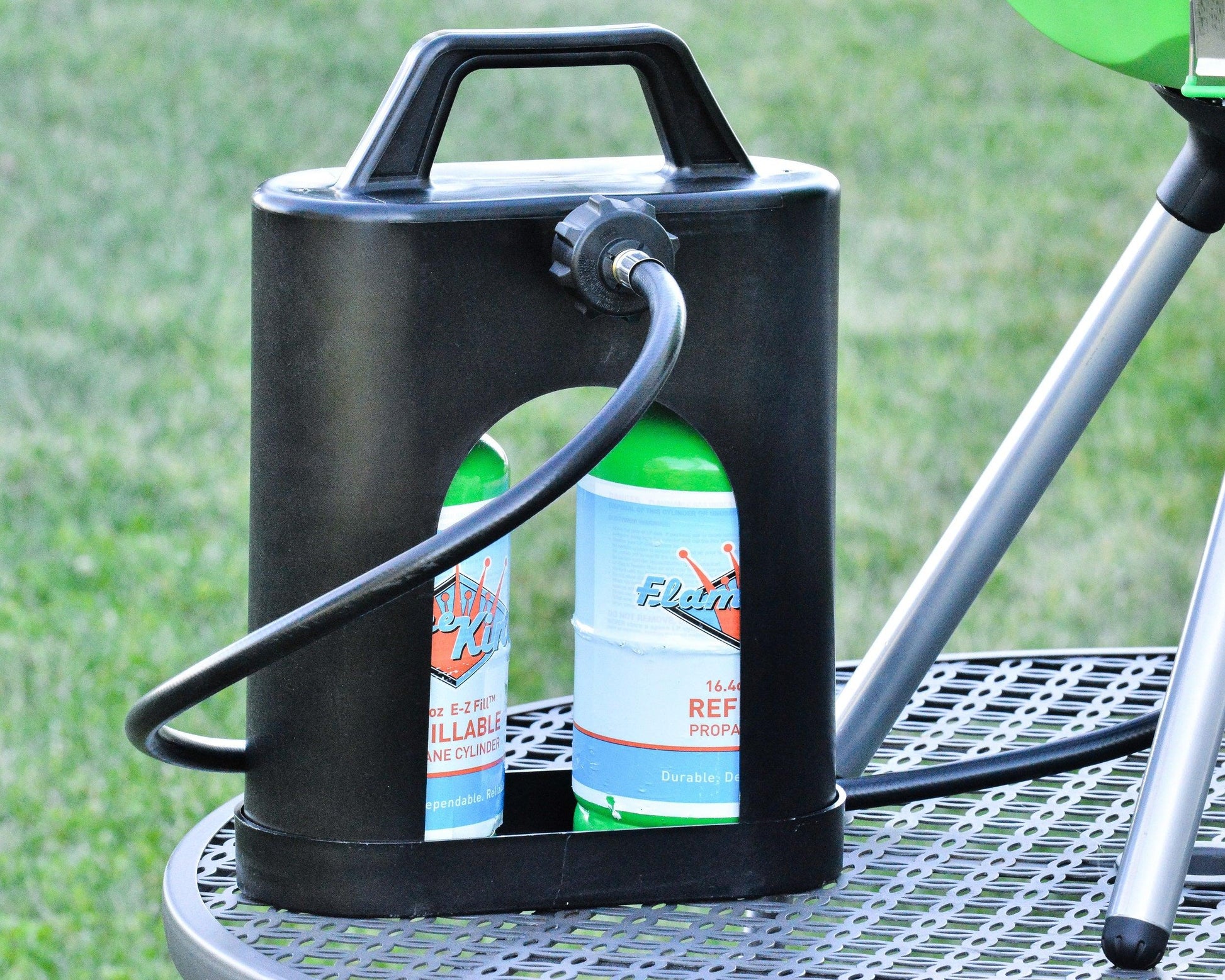 Flame King ProBoost Dual 1LB Propane Tank Carrier Flame King Products